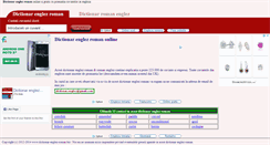 Desktop Screenshot of dictionar-englez-roman.biz